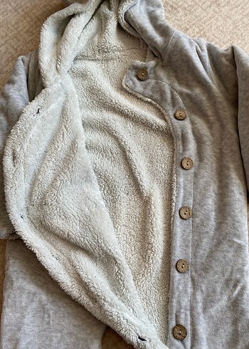 Gri Bebek Erkek Triko Polar Tulumu - Görsel 2