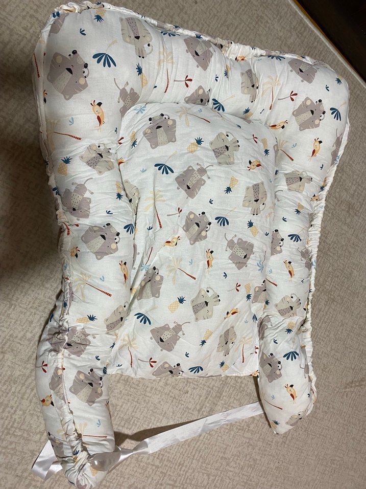 Gri Desenli Çocuk Uyku Yatağı - Görsel 2