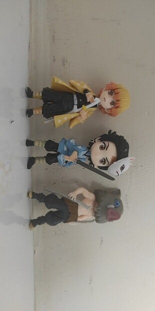 Demon Slayer 3 lü Figür İnosuke Tanjiro Zenitsu