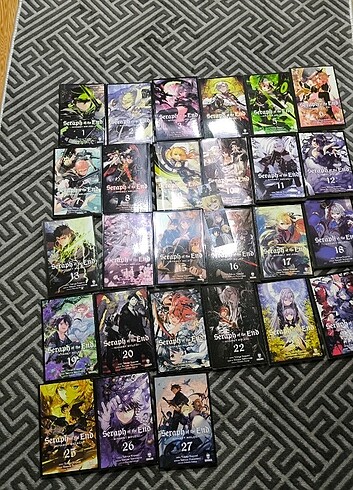 Seraph of the end 1-27 + ayraç set