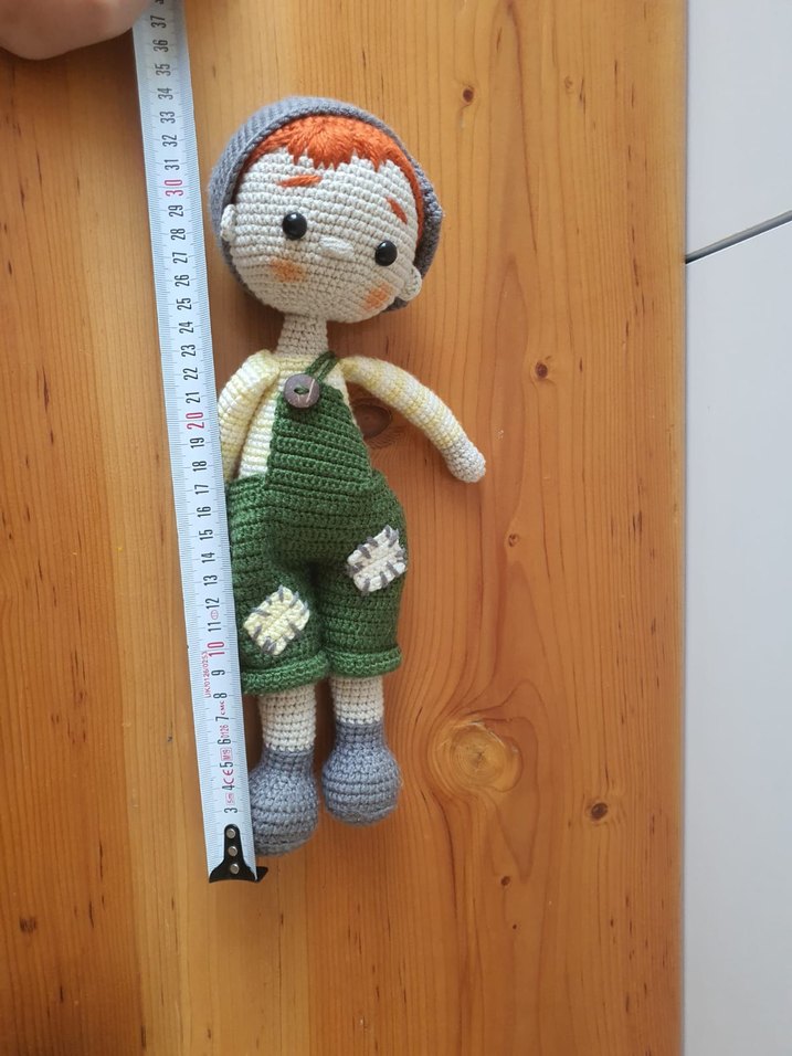 Amigurumi El Örgüsü Erkek Bebek Oyuncak - Görsel 2