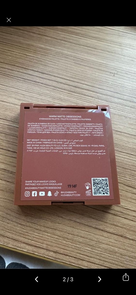 Huda Beauty Matte Warm Obsession Göz Farı Paleti - Görsel 2