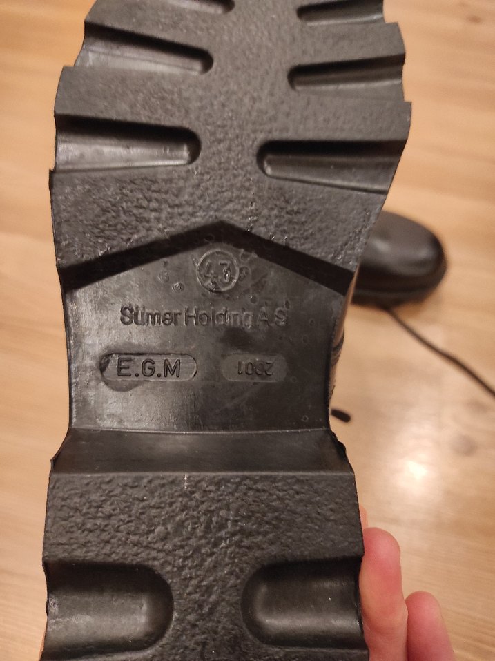 Siyah Deri Bağcıklı Gotik Erkek Bot - Görsel 2