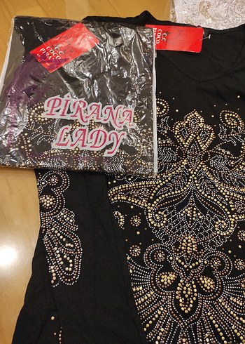 Pul İşlemeli Siyah Uzun Kollu Kadın Bluz - Görsel 2