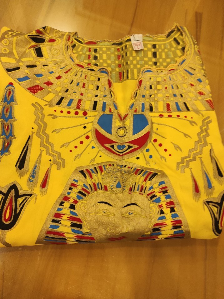 Nakışlı Sarı Bohem Uzun Kadın elbise - Görsel 2