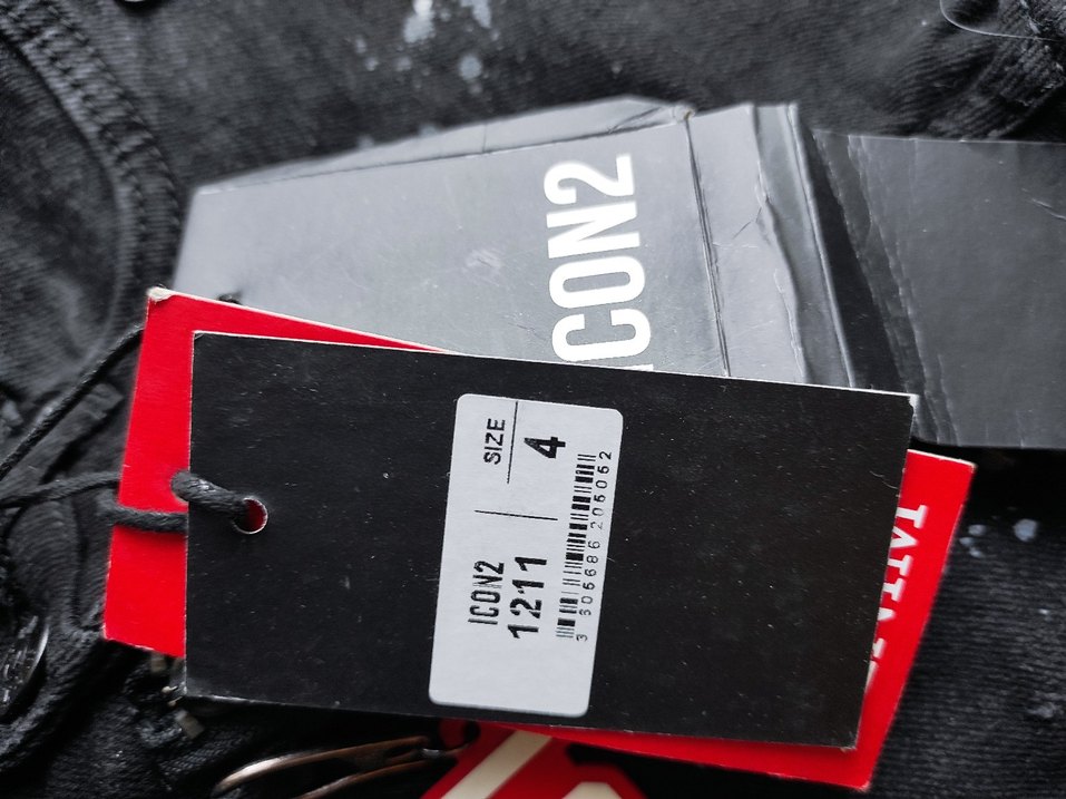 Kadın Siyah Denim  Kot Pantolon 4 numara dir - Görsel 2