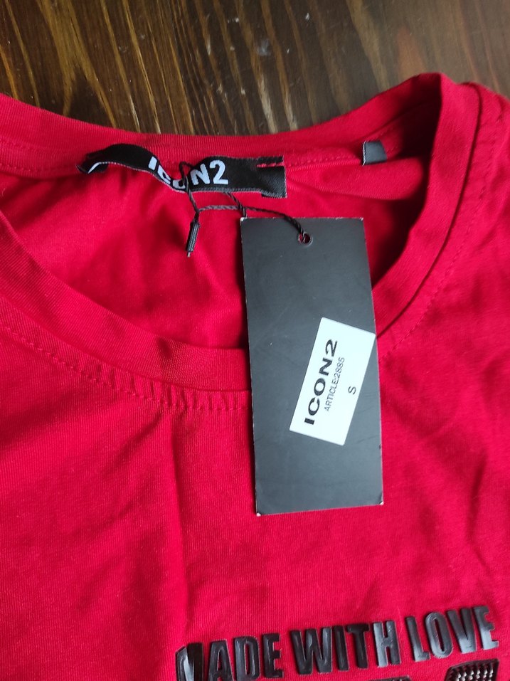 Kırmızı Street Wear  Tişört - Görsel 2