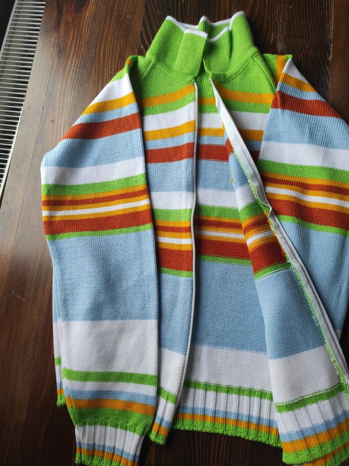 Çizgili Renkli  Çocuk Triko Kazak - Görsel 2