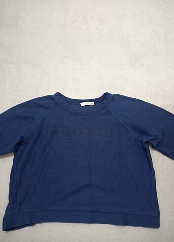 lacivert uzun kollu mang crop