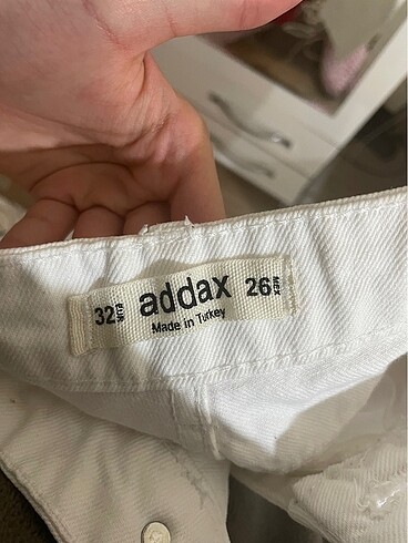 32 Beden beyaz Renk addax beyaz pantolon