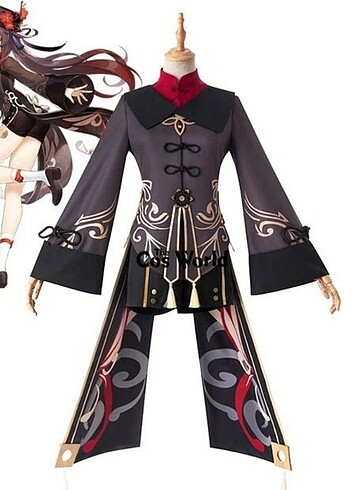 Anime Cosplay Genshin İmpact Hu Tao Kostüm