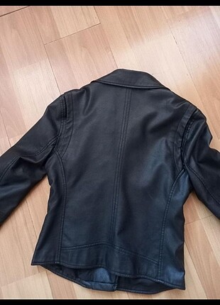 Batik Batik siyah deri ceket