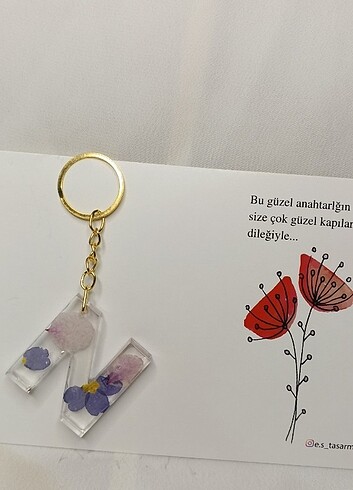 Epoksi harf anahtarlık  - Görsel 6