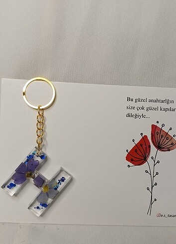 Epoksi harf anahtarlık  - Görsel 7