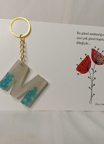 Epoksi harf anahtarlık  - Görsel 11