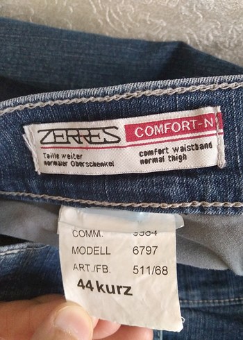 ZERRES COMFORT ERKEK JEAN PANTOLON - Görsel 3