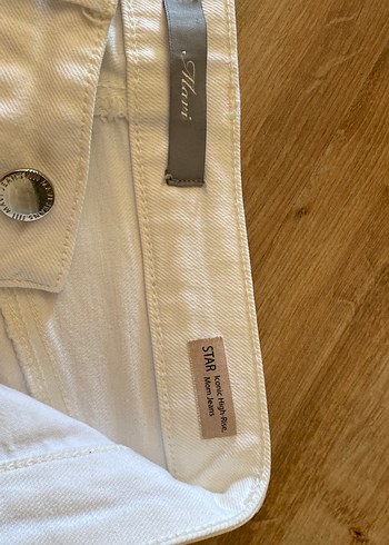 xs Beden beyaz Renk Mavi jeans pantolon