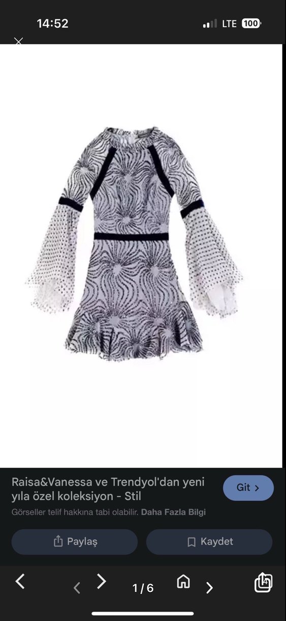 Raissa Vanessa Fırfırlı Gri Mini Bohem Parti Elbisesi - Görsel 4