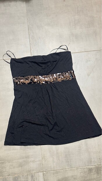 Pullu straplez yeni bluz mim marka