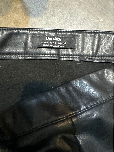 s Beden Bershka suni deri pantolon