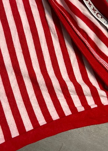 Kırmızı Çizgili oxxo bluz - Görsel 3