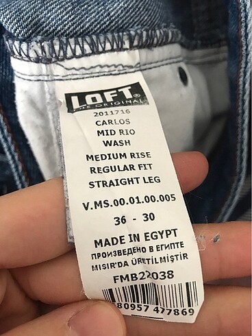 36 Beden mavi Renk Orjinal erkek pantolon