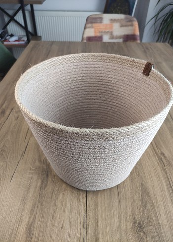 Diğer Bej Yuvarlak Saklama Sepeti