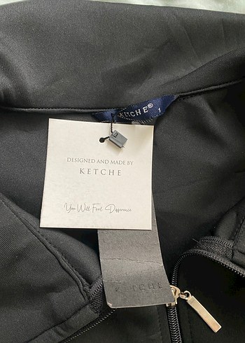 Ketche Markalı Etiketli Siyah Spor Takım - Görsel 11