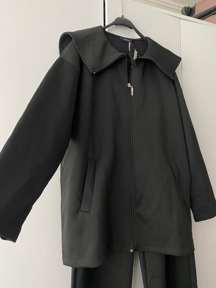 Ketche Markalı Etiketli Siyah Spor Takım - Görsel 3