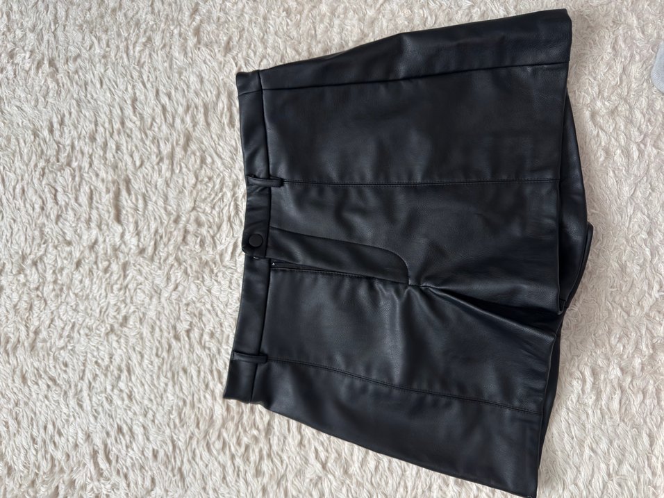 Suni deri şort - Görsel 2