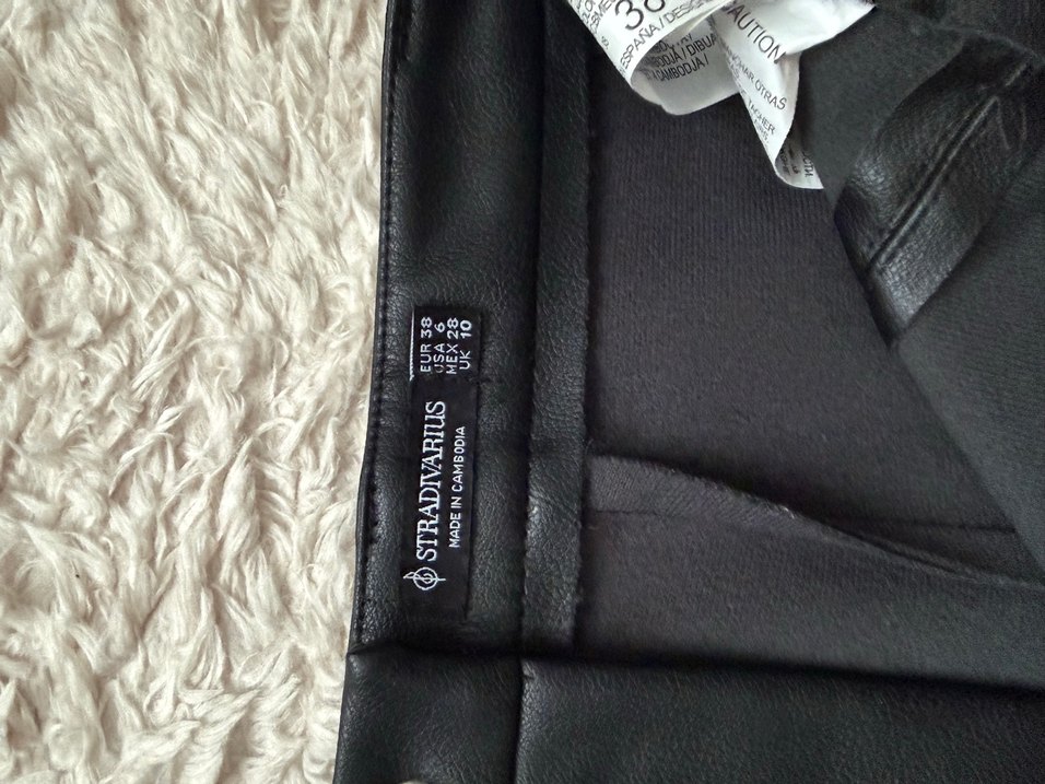 Suni deri şort - Görsel 3