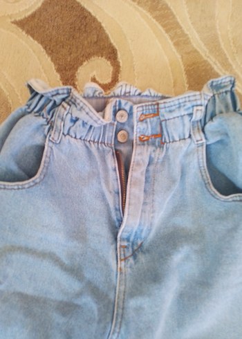Alexa Chung for AG JEANS Mavi Beli Kemerli Kadın Denim Pantolon