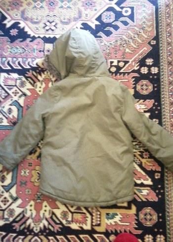 Kapüşonlu, Kürklü Kamuflaj Erkek Çocuk Mont - Görsel 5