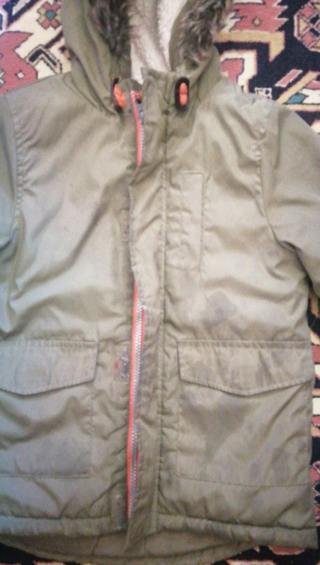 Kapüşonlu, Kürklü Kamuflaj Erkek Çocuk Mont - Görsel 2