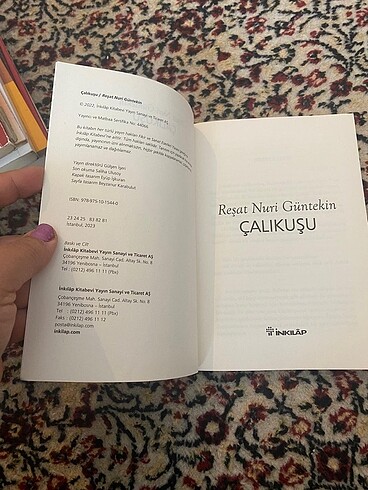  Reşat Nuri Güntekin Çalıkuşu kitabı