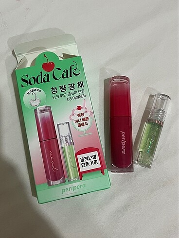 Peripera Ink Mood Glowy Tint + Gloss Set
