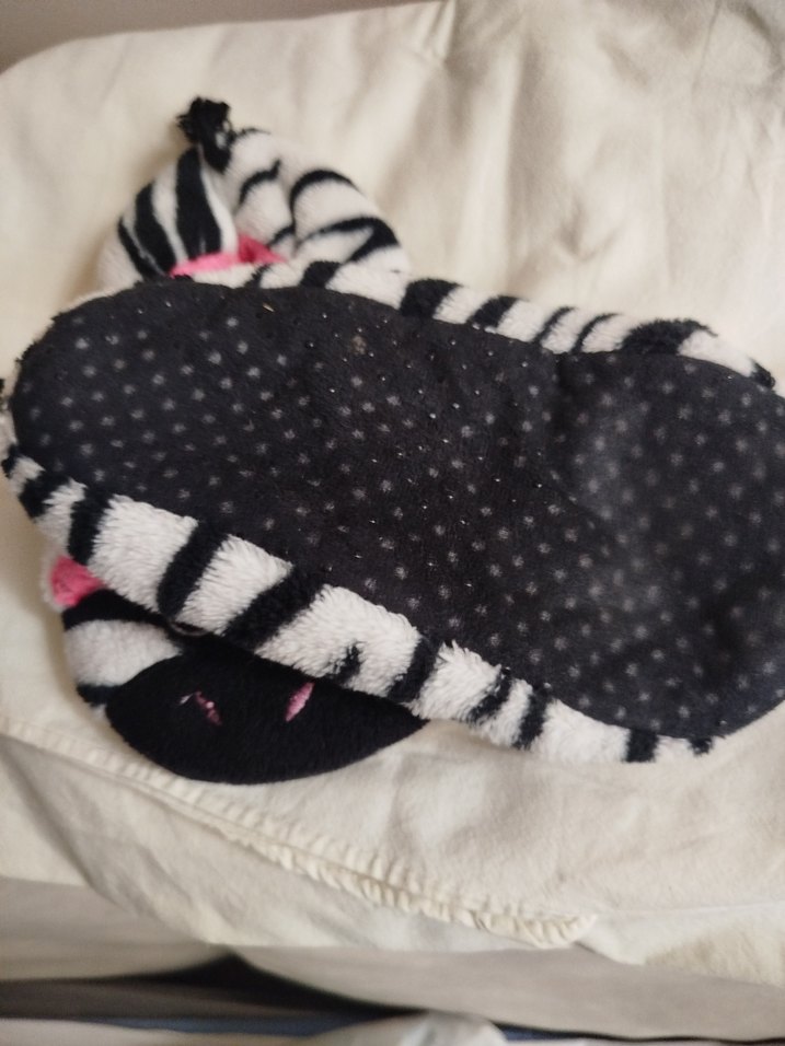 Kızlar için Renkli Zebra Desenli Sıcak Terlik - Görsel 3