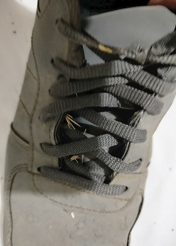 Gri Erkek Spor Ayakkabı Bağcıkları - Görsel 3