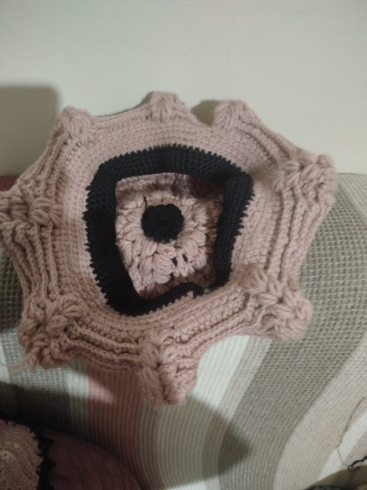 Örgü Bohem Kadın Bere - Pembe - Görsel 4