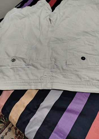 Beyaz Keten Mini Rahat Kesim Şort ölçüleri vardır - Görsel 8