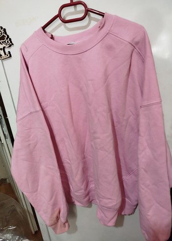Pembe Kadın Oversize Sweatshirt