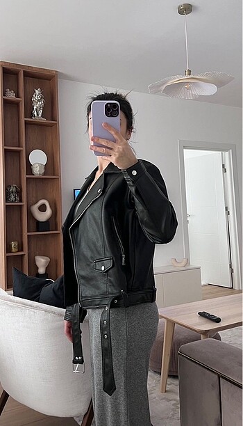 Stradivarius Deri ceket