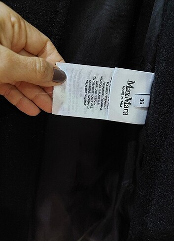 s Beden siyah Renk Max Mara palto kaban