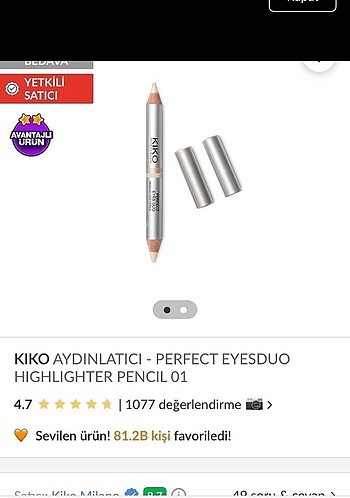 Kiko Kiko aydınlatıcı göz kalem
