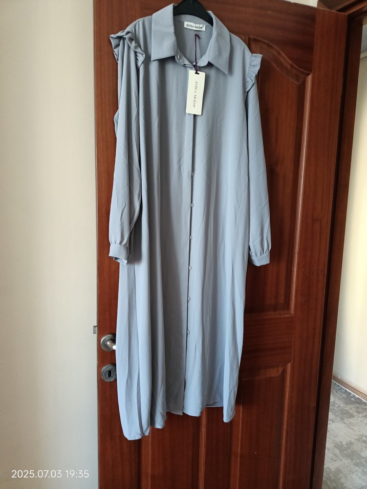 Gri Uzun Kollu Kadın tunik - Görsel 5