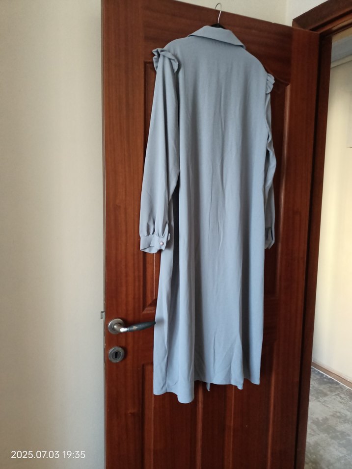 Gri Uzun Kollu Kadın tunik - Görsel 3