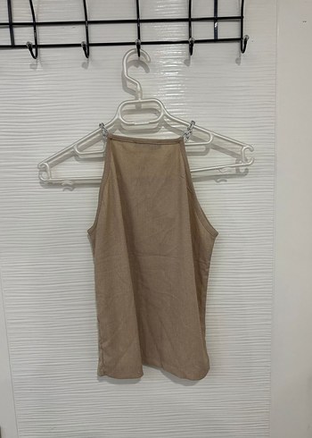 Zincir Detaylı Bej Kadın Bluz - Görsel 5