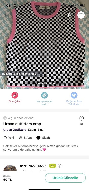 Crop bluz