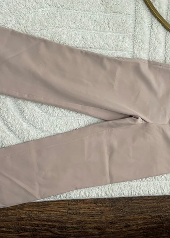 Bej Midi Kadın Kumaş Pantolon - Görsel 2