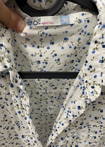 Parisian Desenli Gri Uzun Kollu Gömlek - Görsel 4